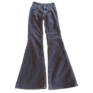 FREE PEOPLE Vintage Brown, corduroy flair, pants, Size 26